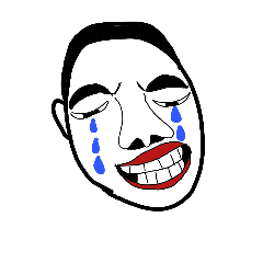 [LINEスタンプ] ugly ugly ugly face