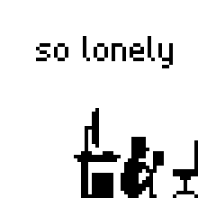 [LINEスタンプ] Lonely Pixel