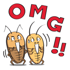 [LINEスタンプ] Cockroach Man and The Gang