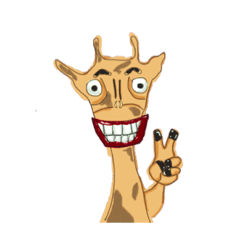 [LINEスタンプ] Giraffe you have never seen before