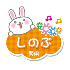 [LINEスタンプ] しのぶ専用うさぎの日常会話スタンプ