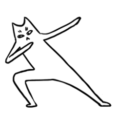 [LINEスタンプ] Resident of the frowning cat planet