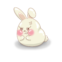 [LINEスタンプ] Squishy Rabbit