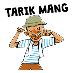 [LINEスタンプ] Tukang Becak