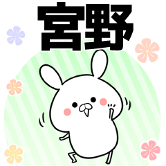 [LINEスタンプ] 宮野の元気な敬語入り名前スタンプ(40個入)