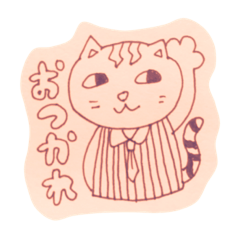 [LINEスタンプ] ねこさんたち モノクロver