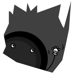 [LINEスタンプ] Little black pawn