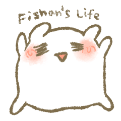 [LINEスタンプ] Fishan's life(Korean version)