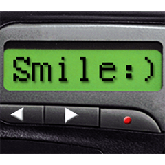 [LINEスタンプ] Pager Screen text message (ENGLISH)
