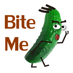 [LINEスタンプ] Gherkin-Jeff (English)