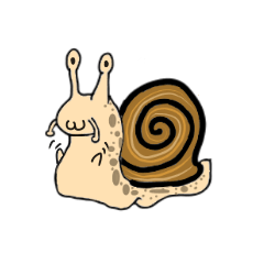 [LINEスタンプ] A lazy snail