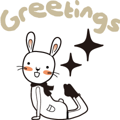 [LINEスタンプ] Yoga with Mr. Bunny