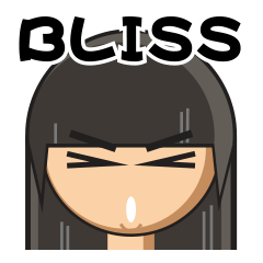 [LINEスタンプ] Bliss Girlの画像（メイン）