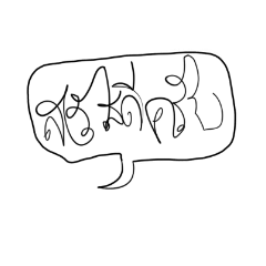 [LINEスタンプ] I have a bad handwriting