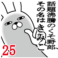 [LINEスタンプ] きみこが使う面白名前スタンプ25