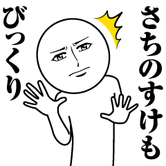 [LINEスタンプ] さちのすけの真顔の名前スタンプ