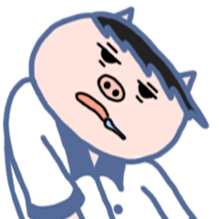 [LINEスタンプ] Student Pig