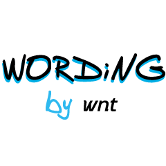 [LINEスタンプ] wording by wnt