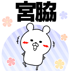 [LINEスタンプ] 宮脇の元気な敬語入り名前スタンプ(40個入)