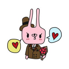 [LINEスタンプ] Rabbit Rainbow