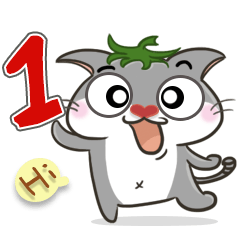 [LINEスタンプ] Tomato Cat Daily Part 1の画像（メイン）