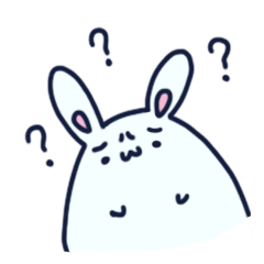 [LINEスタンプ] Frown Bunny