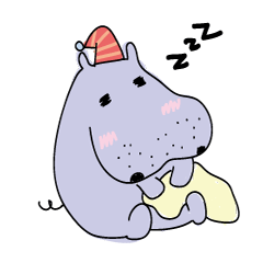 [LINEスタンプ] Chill Hippoooo