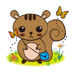 [LINEスタンプ] The Little Squirrel- Bebe