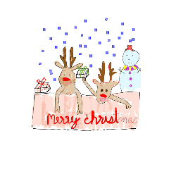 [LINEスタンプ] cute merry christmad