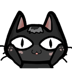 [LINEスタンプ] BlackBadCat