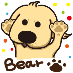 [LINEスタンプ] Golden retriever-Bear in Japan