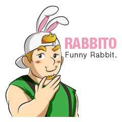 [LINEスタンプ] Rabbito (Eng ver.)
