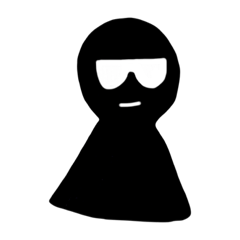 [LINEスタンプ] Blacky Black