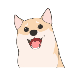 [LINEスタンプ] Our funny Shiba Inu！