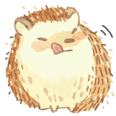 [LINEスタンプ] Puff is hedgehog