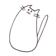 [LINEスタンプ] 柔らかい猫の画像（メイン）