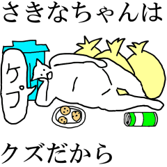 [LINEスタンプ] 動く！【さきなちゃん】専用の名前スタンプ