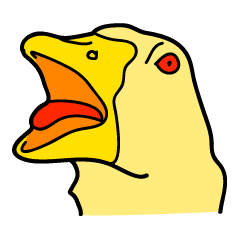 [LINEスタンプ] Duck mouth mask II