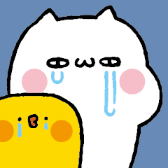 [LINEスタンプ] Cry Cat ＆ Chick