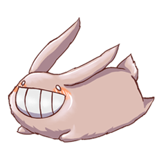 [LINEスタンプ] Owed Pa Ji rabit