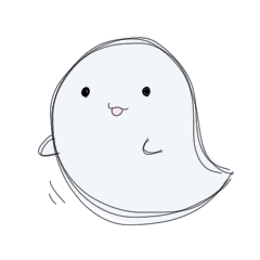 [LINEスタンプ] おばけのムーちゃん