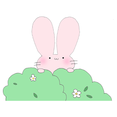 [LINEスタンプ] 助手のうさぎさん