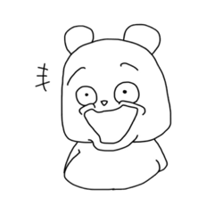 [LINEスタンプ] うざい人間くま