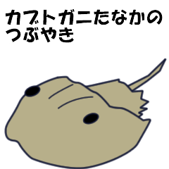 [LINEスタンプ] カブトガニたなかのつぶやきの画像（メイン）