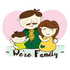 [LINEスタンプ] DNA Family