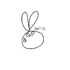 [LINEスタンプ] 打たれ強いビニールうさぎ