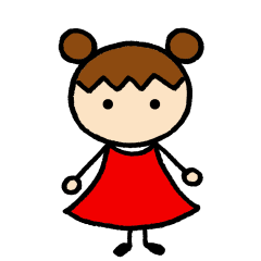 [LINEスタンプ] あばたーちゃん 赤色の女の子①