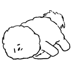 [LINEスタンプ] 白き犬