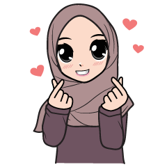 [LINEスタンプ] Hijab and girl V.2