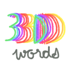 [LINEスタンプ] 3D wordssss